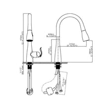 Load image into Gallery viewer, Pull out kitchen faucet CAK1840102A
