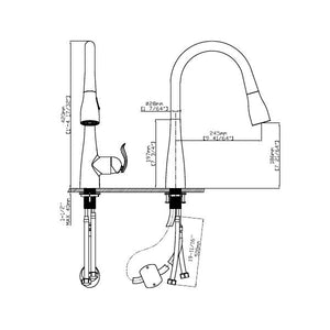 Pull out kitchen faucet CAK1840102A