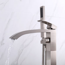 Load image into Gallery viewer, Free Standing Bathroom Tub Faucet Floor Mount Tub Filler Hand Shower Mixer Tap CZ319104
