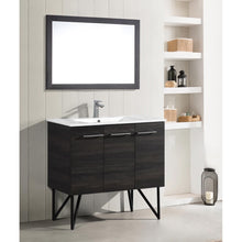 Load image into Gallery viewer, ANNECY 36&quot; SINGLE, BLACK WALNUT, TWO DOORS, ONE DRAWER, BATHROOM VANITY
